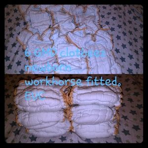 GMD Cloth-eez newborn workhorse snapless fitteds